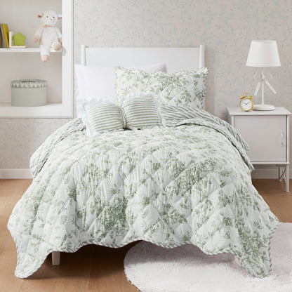 Adele Quilt Set - Green