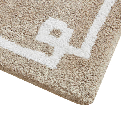 Evan Cotton Tufted Bath Rug - Taupe
