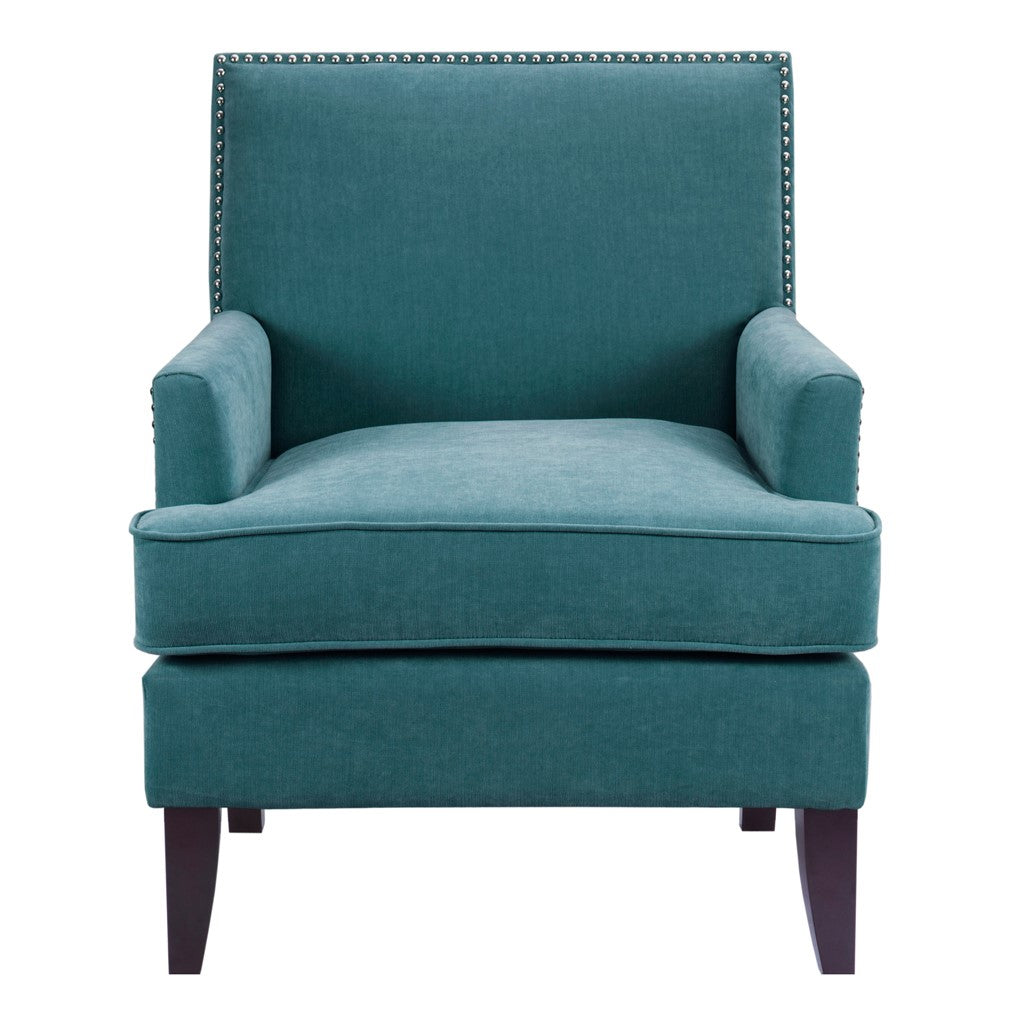 Colton Track Arm Blue Club Chair