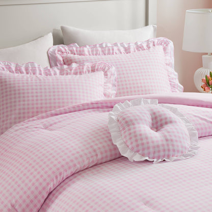 Rowena Comforter Set - Pink
