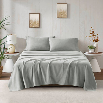 Micro Fleece Sheet Set - Grey