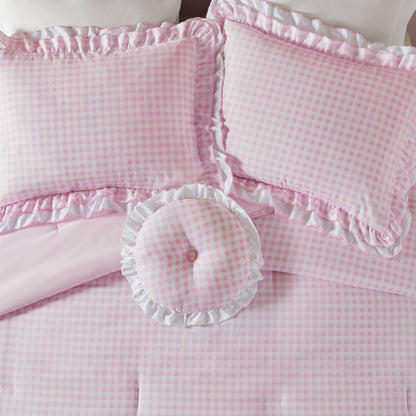 Rowena Comforter Set - Pink