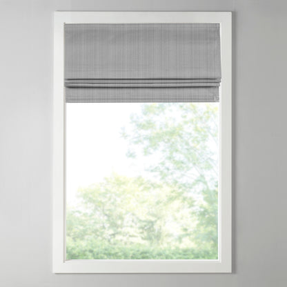 Galen Basketweave Cordless Roman Shade Collection - Grey