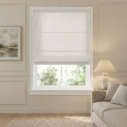 Mira Cordless Roman Shade - Oatmeal