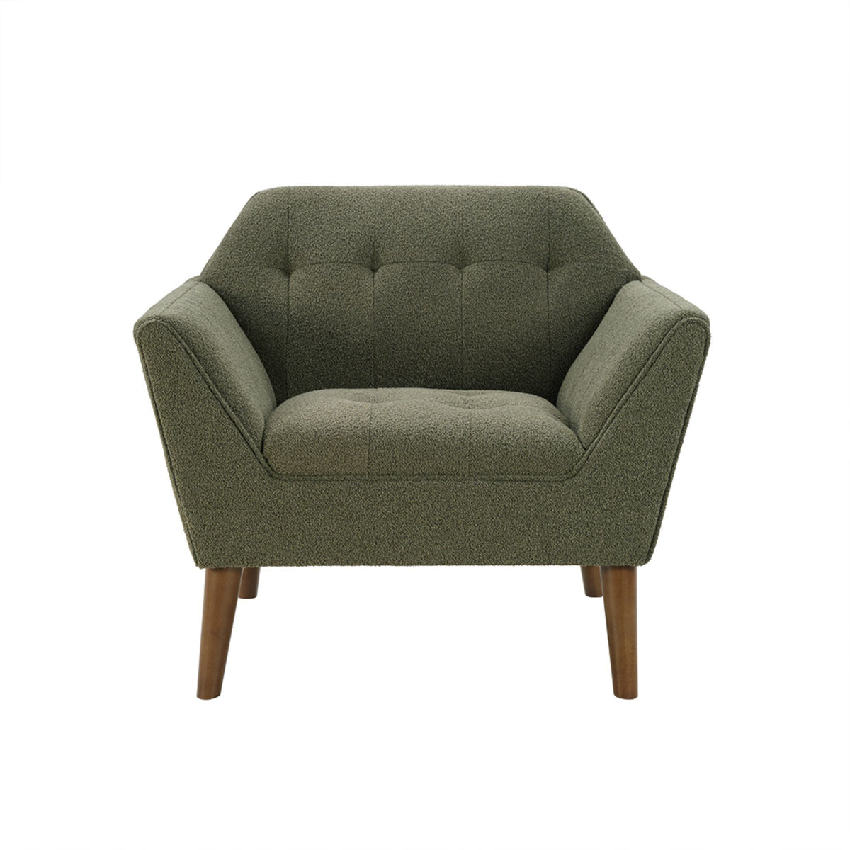 Newport Wide Mid-Century Modern Lounge Chair Set of 2 - Green