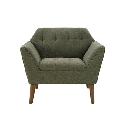 Newport Wide Mid-Century Modern Lounge Chair Set of 2 - Green