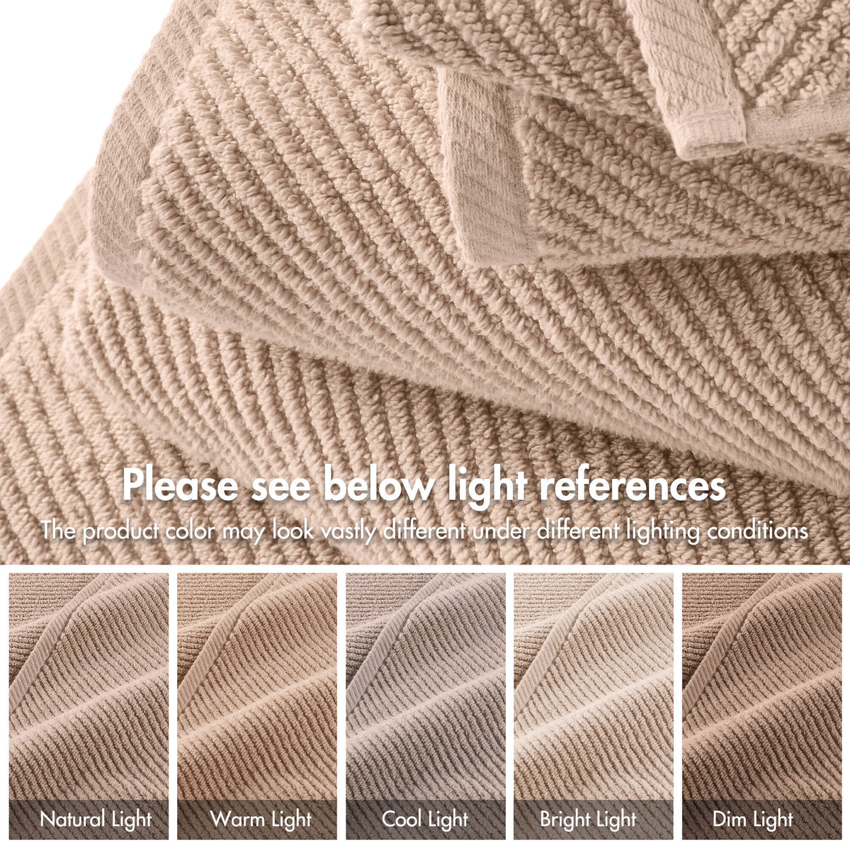 Diagonal Ribbed - Beige