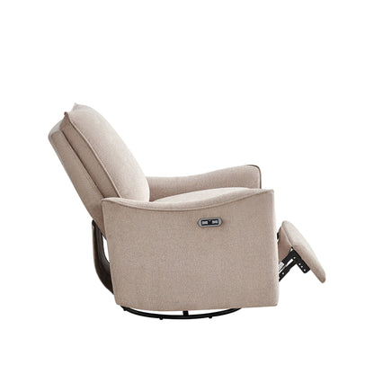 Cameron Power Recliner 3-in-1 with Swivel, Glider, Charging Station - Beige