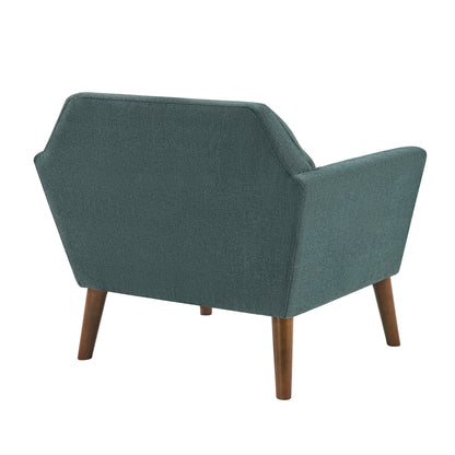 Newport Wide Mid-Century Modern Lounge Chair - Teal