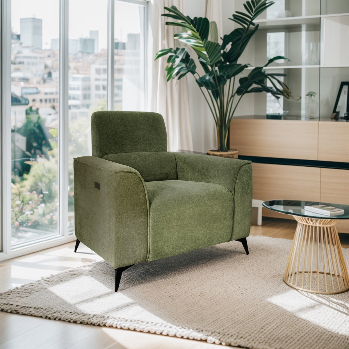 Madison Power Recliner - Green