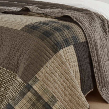 Winter Hills Quilted Throw - Tan