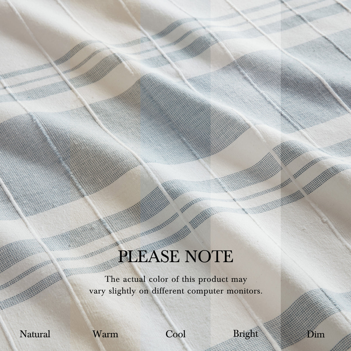 Morgan Shower Curtain - White/Blue
