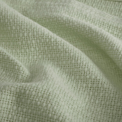 Freshspun Basketweave Cotton Blanket - Green