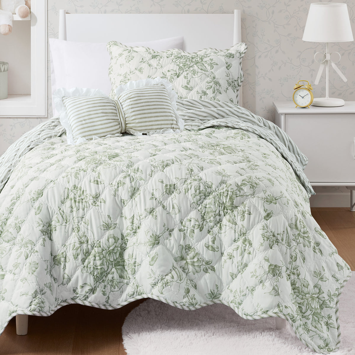 Adele Quilt Set - Green