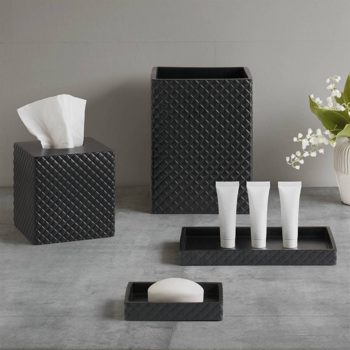 Resin Bath Accessories set - Onyx