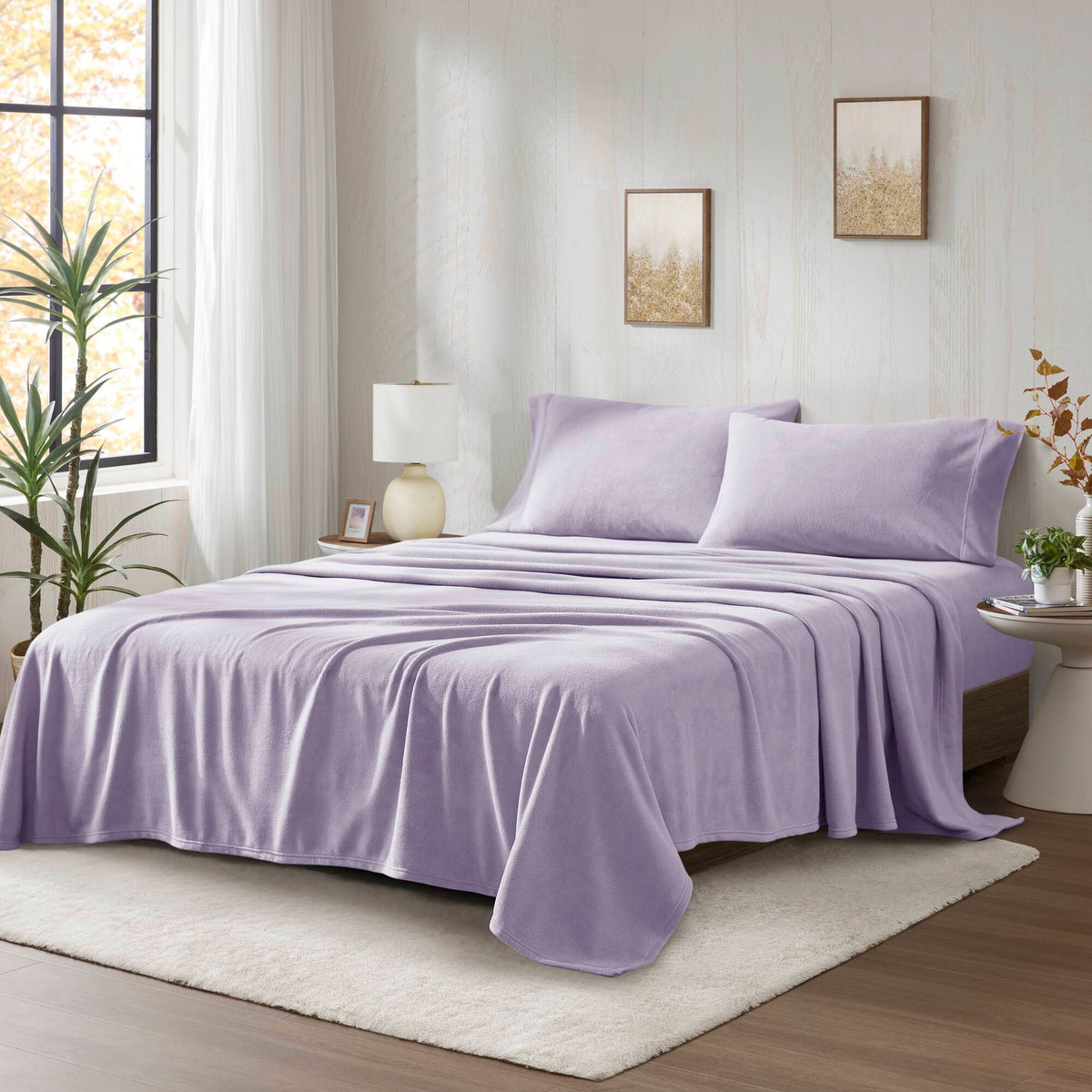 Micro Fleece Sheet Set - Lavender