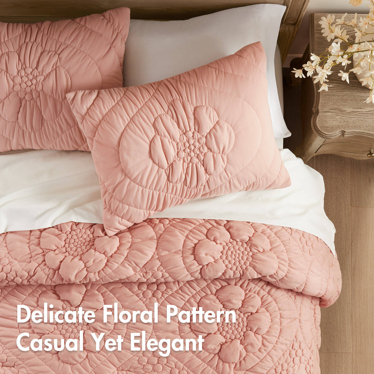 Elise Comforter Set - Pink