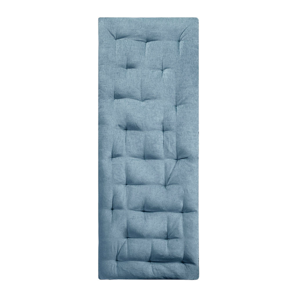 Edelia Poly Chenille Lounge Floor Pillow Cushion - Aqua