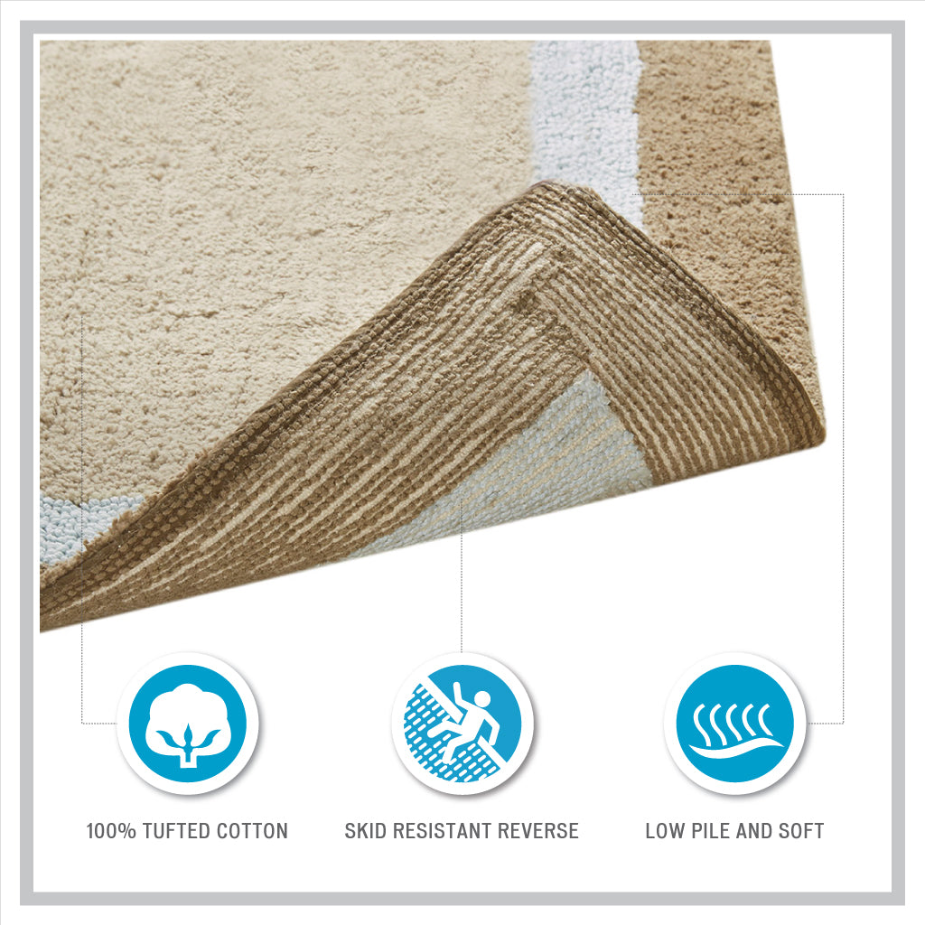 Amherst Cotton Tufted Bath Rug - Blue