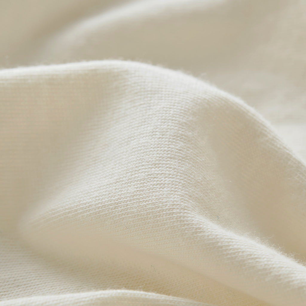 Cotton Blend Jersey Knit All Season Sheet Set - Cream