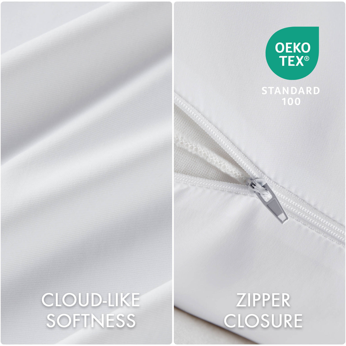 Lumi cooling body pillow - White