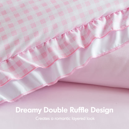 Rowena Comforter Set - Pink