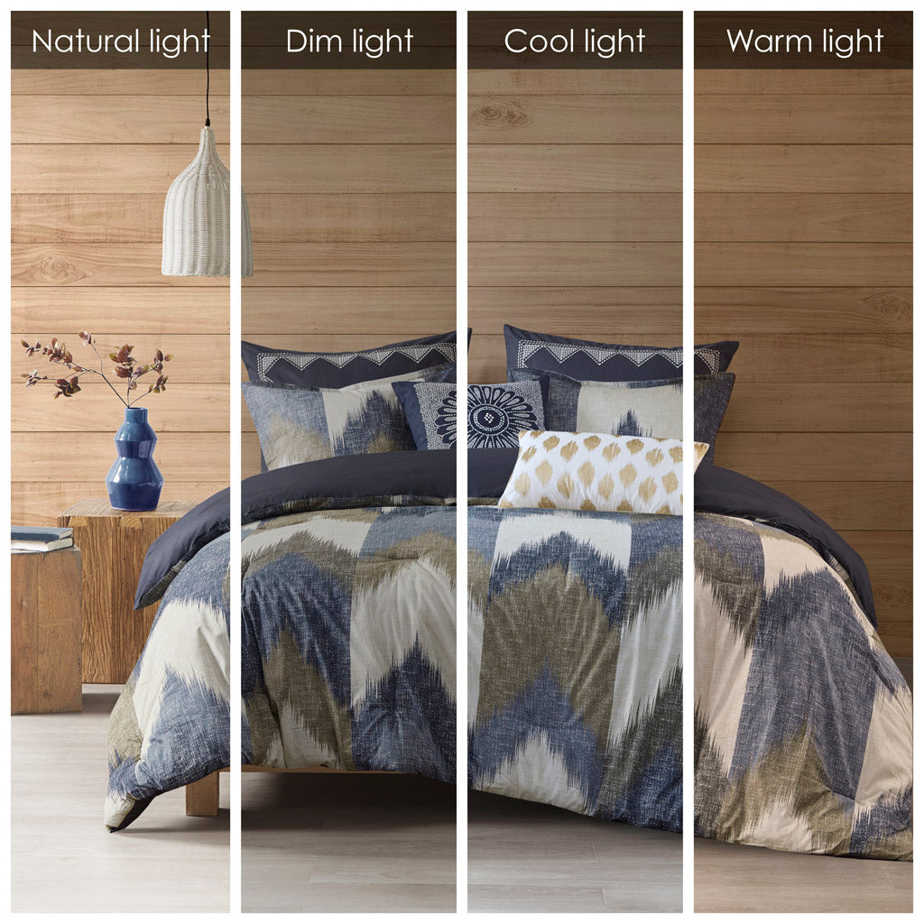 Alpine Cotton Comforter Mini Set - Navy