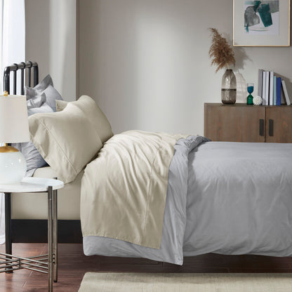1500 Thread Count Cotton Blend 2 PC Pillowcases - Ivory