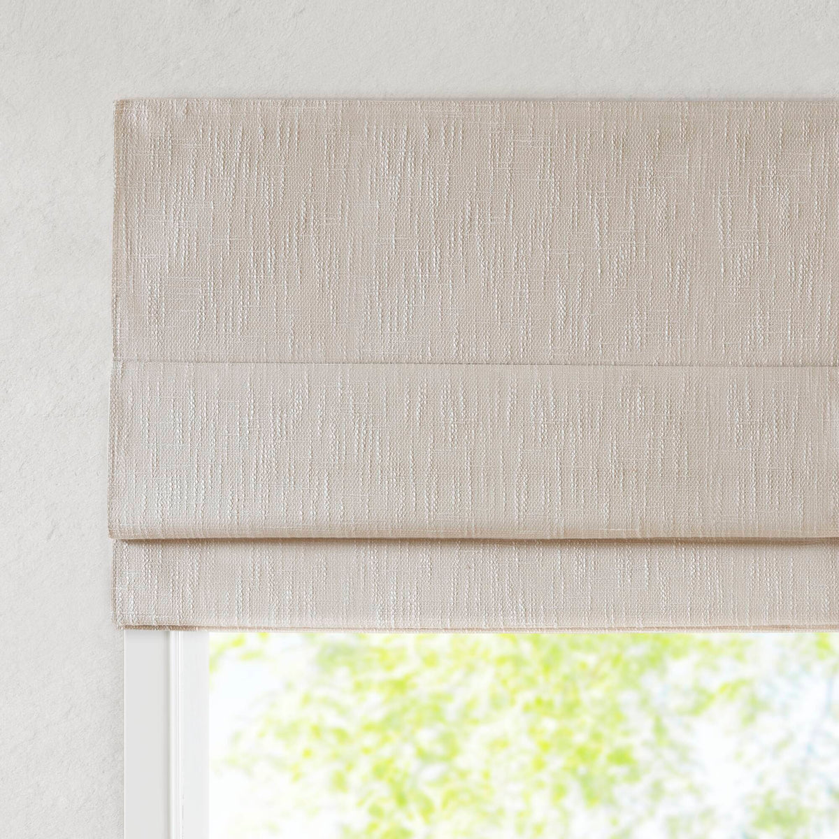 Quincy Cordless Roman Shade - Linen