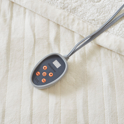 Heated Microlight to Berber Blanket - Ivory