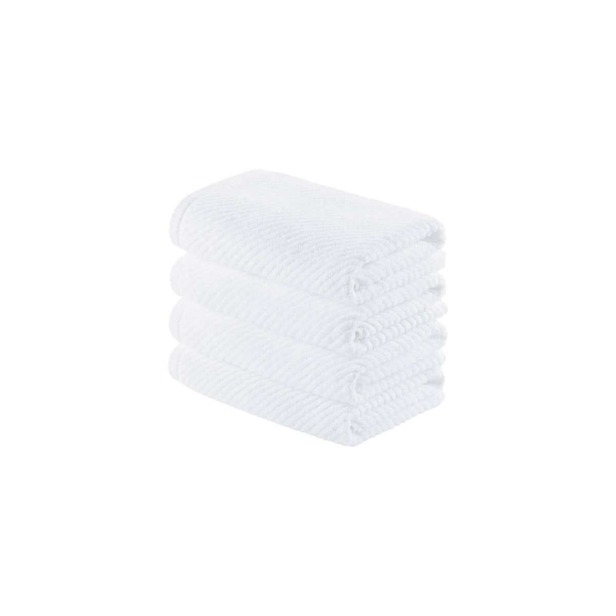 Diagonal Ribbed - White