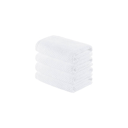 Diagonal Ribbed - White