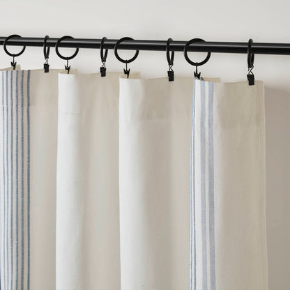 Morgan 2 window panels with 16 rings - White/Blue