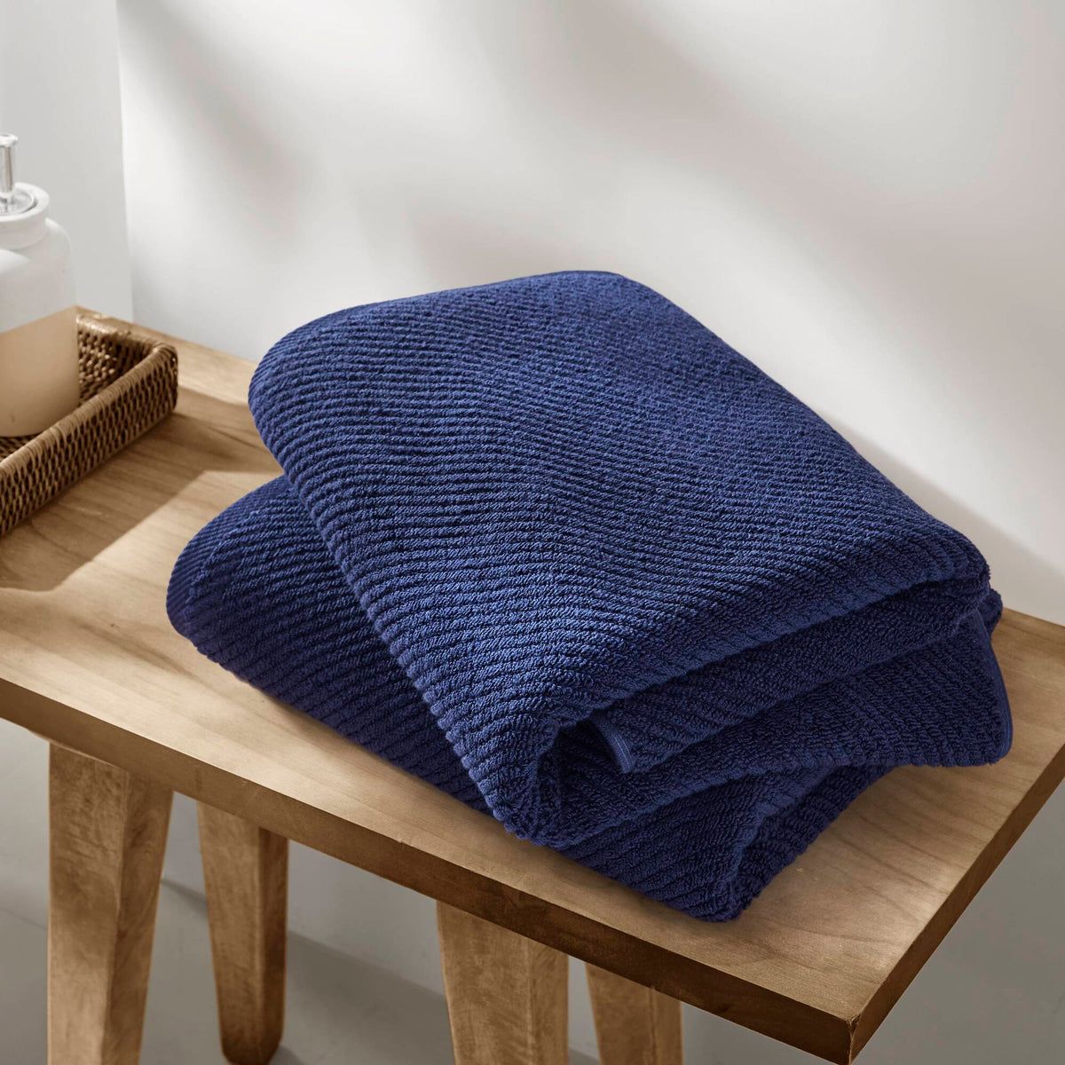 Diagonal Ribbed - Navy