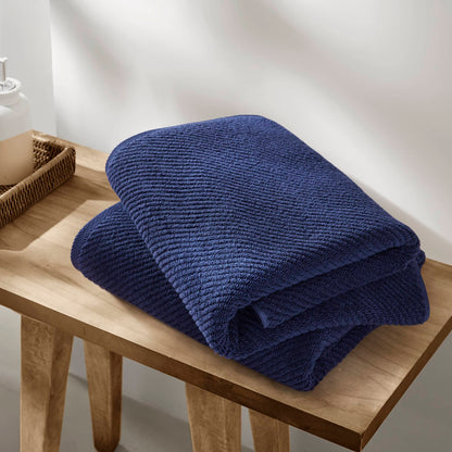 Diagonal Ribbed - Navy