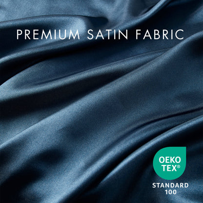 Satin Luxury Sheet Set - Midnight Blue
