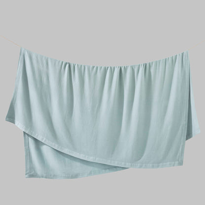 100% Certified Egyptian Cotton Blanket - Light Blue