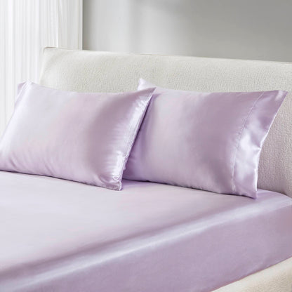 Satin Luxury 2 PC Pillowcases - Lilac