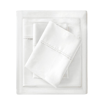 1500 Thread Count Cotton Blend 4 PC Sheet Set - White