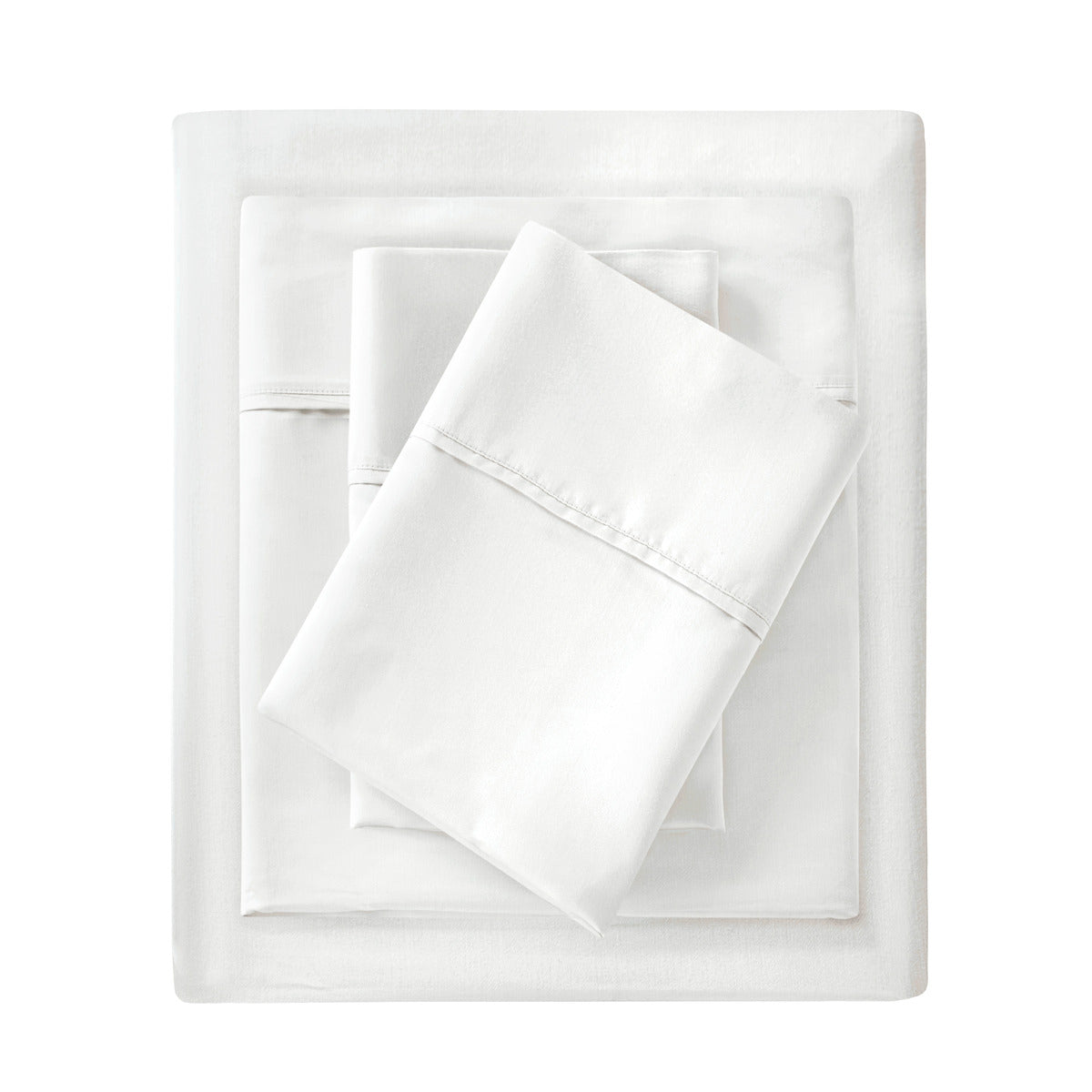 1500 Thread Count Cotton Blend 2 PC Pillowcases - White