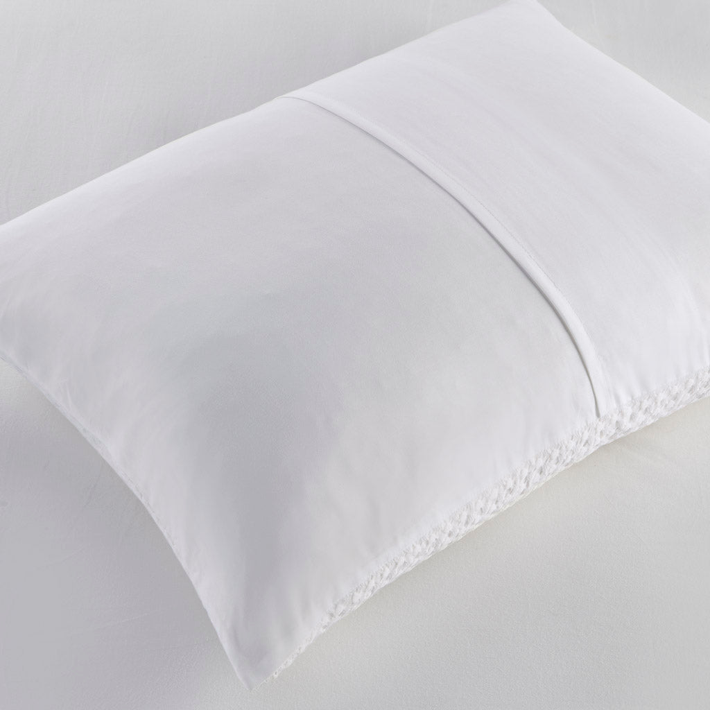 Mina Weave Comforter - White