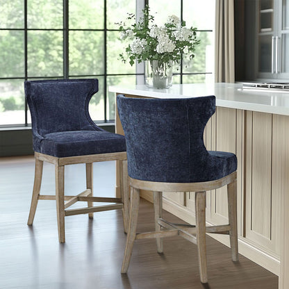 Carson Counter Stool With Swivel Seat - Navy