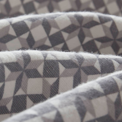 Cozy Cotton Flannel Printed Sheet Set - Snowflake