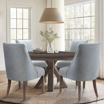 Winfield Upholstered Dining chair Set of 2 - Light Blue