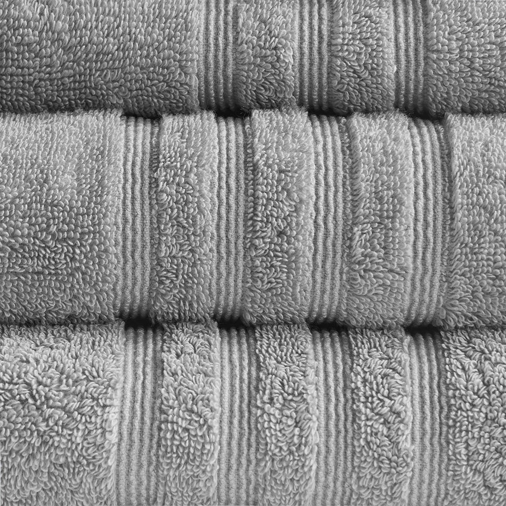 Nurture Sustainable Antimicrobial Bath Towel 6 Piece Set - Grey