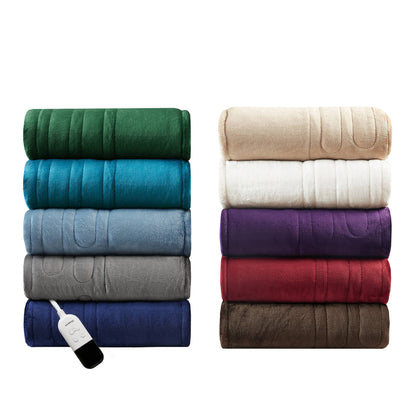 Heated Microlight to Berber Throw - Purple