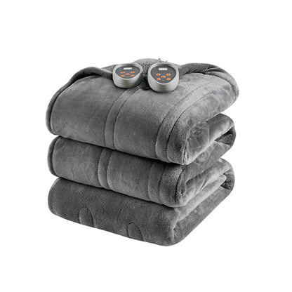 Heated Microlight to Berber Blanket - Grey