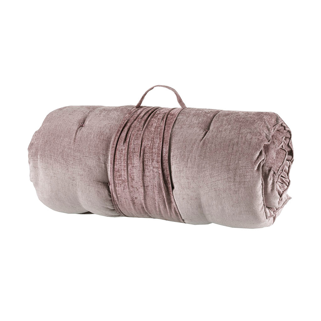 Edelia Poly Chenille Lounge Floor Pillow Cushion - Blush