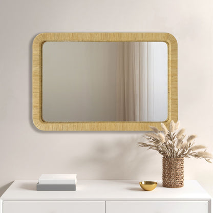 Nova Natural Rattan Wall Mirror - Natural