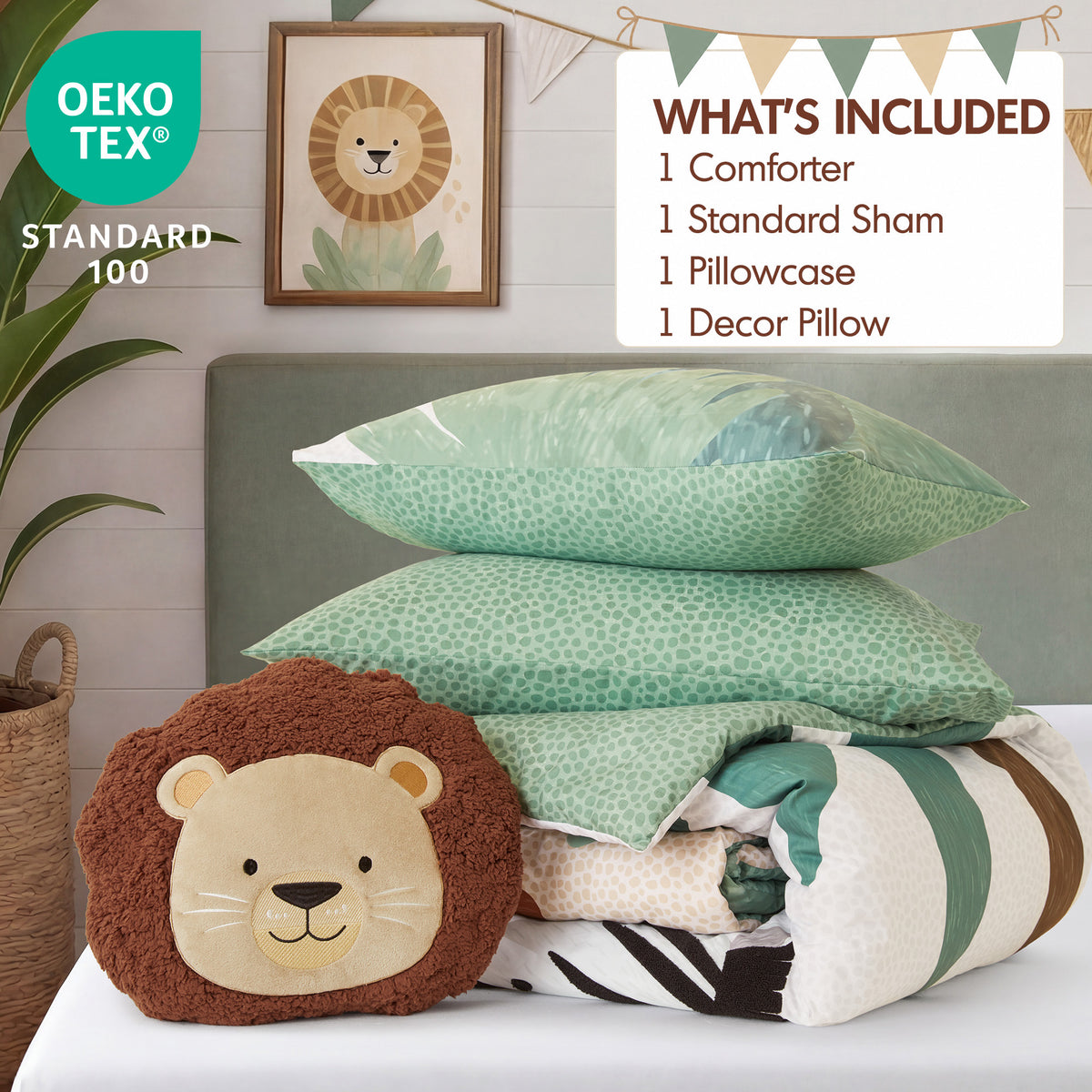 Safari Comforter Set - Green